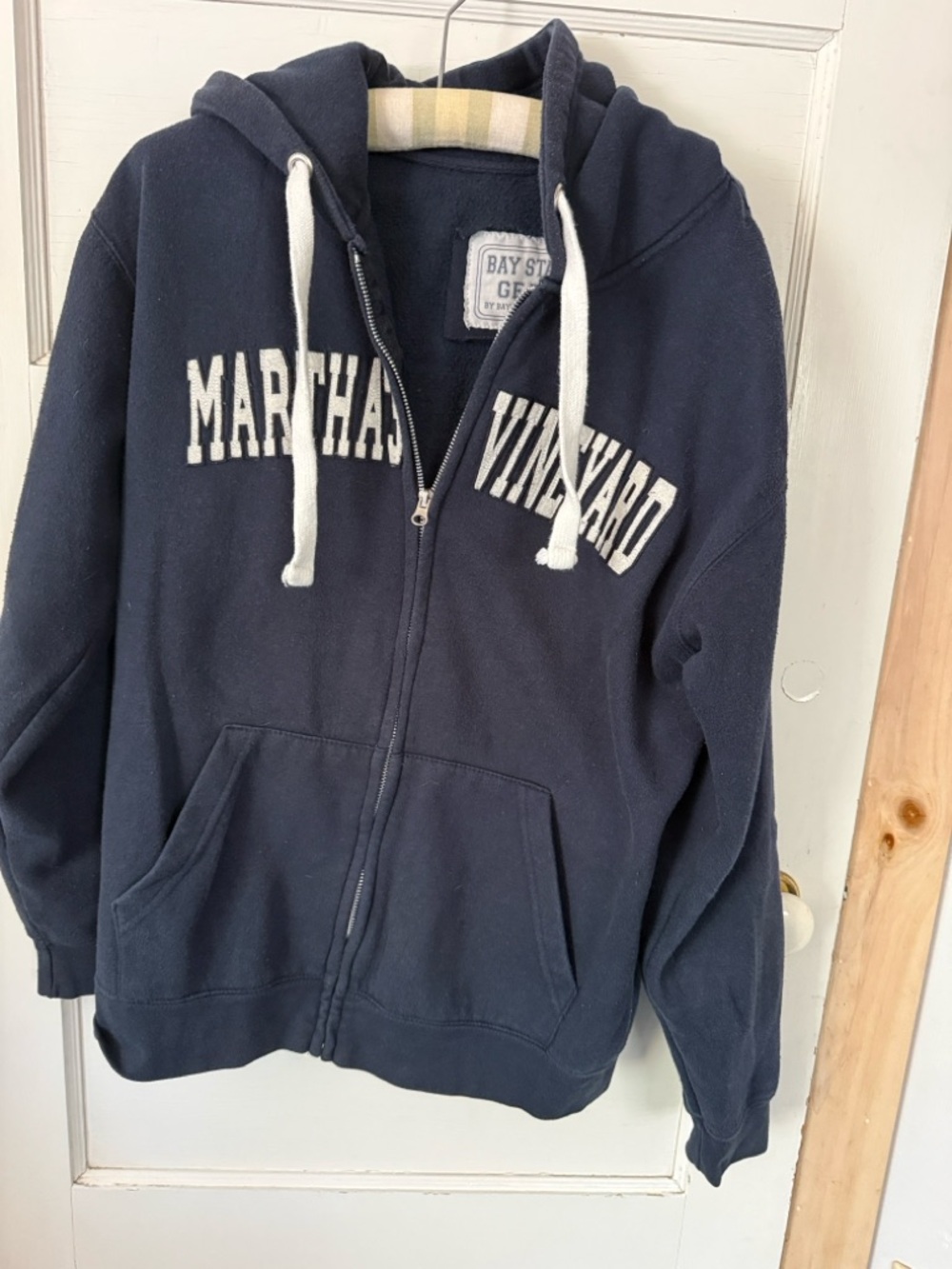 Marthas Vineyard Navy Zip Hoodie